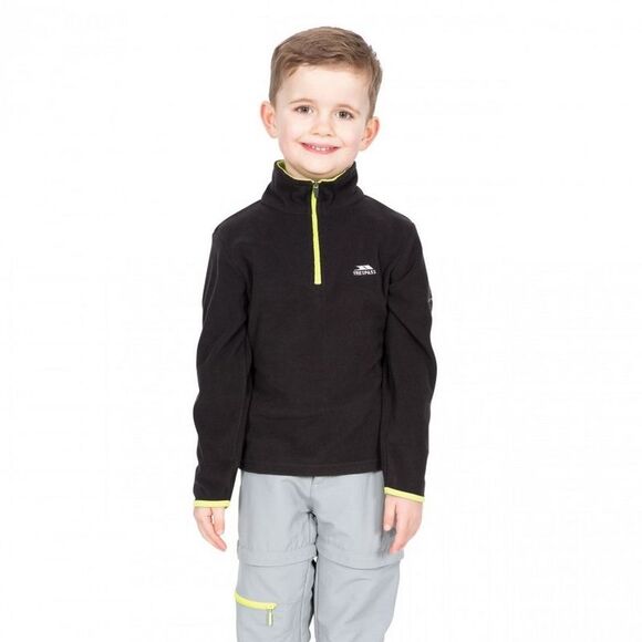 Trespass Childrens Boys Etto Half Zip Fleece Top / Black - Picture 3 of 5
